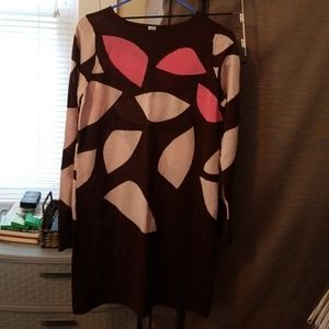Pink and brown dress